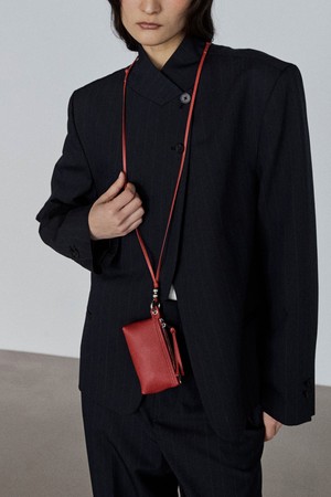 ORBIT WALLET COW LEATHER RED 오르빗 지갑 소가죽 레드