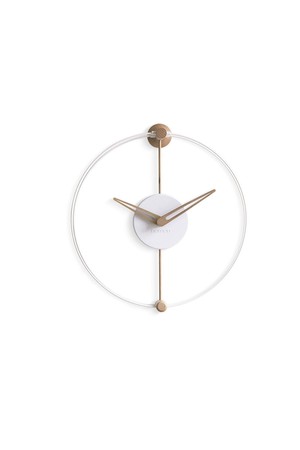 노몬 나노 화이트 오크 벽시계