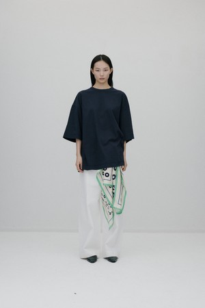 사랑유랑 오버사이즈드 티셔츠 - NAVY