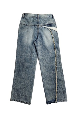 IMBALANCE LEATHER DENIM