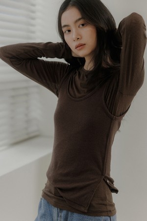 뉴울 베이직 티셔츠 [브라운]