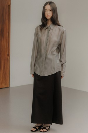 맥시 랩 스커트 [2colors]