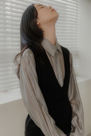 슬림 라인 셔츠 [2colors]