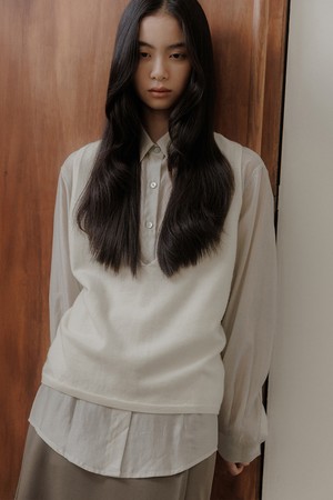 레이어 니트 베스트 [2colors]