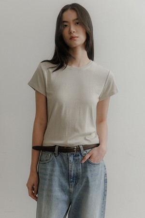 무드 크롭 반팔 티셔츠 [3colors]