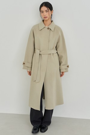 맥시 레글런 코트 [베이지]