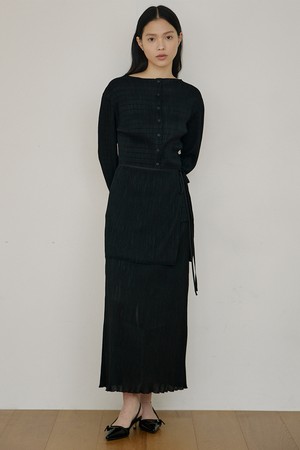 플리츠 레이어드 스커트 [5COLORS]