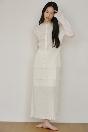 플리츠 레이어드 스커트 [5COLORS]