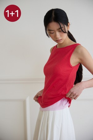 (1+1) 보트넥 골지 탑_8COLORS