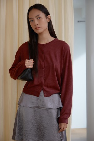 울 소프트 라운드 가디건[4Colors]