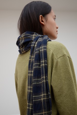 링클 체크 머플러 [3Colors]
