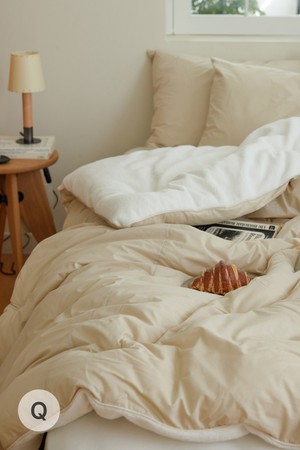 [오디넌트] 모플리 양털 극세사 차렵이불 Q단품