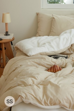 [오디넌트] 모플리 양털 극세사 차렵이불 S(SS) 베개커버+이불세트