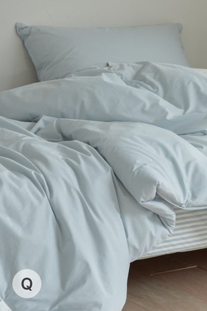 [오디넌트] 심플팔레트 100수 고밀도 순면 차렵이불 Q 베개커버+이불세트