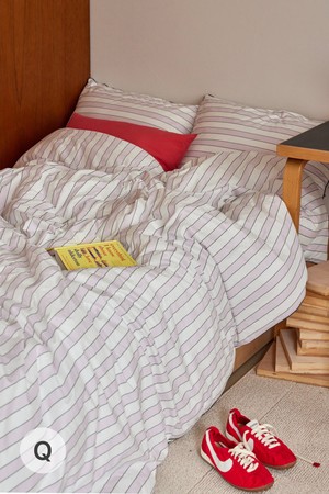 [오디넌트] 써니멜로우 고밀도 60수 순면 차렵이불 Q세트(이불+베개커버2장)