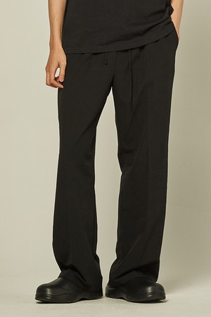 유니섹스 밴딩 세미와이드 슬랙스