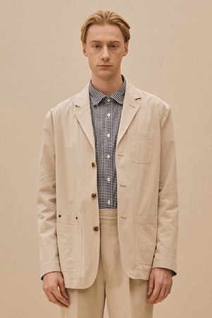 다우니 리벳 코튼 셋업 자켓