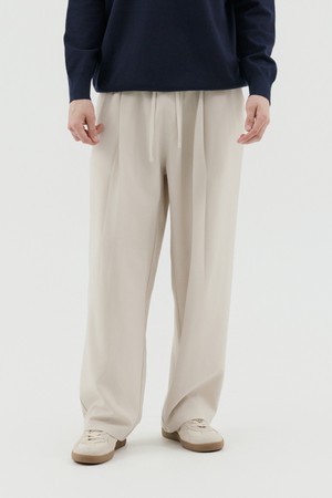 원턱 밴딩 와이드 슬랙스 2컬러