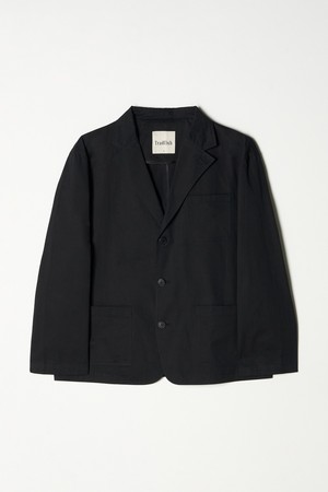 컴포트 코튼 셋업 자켓 블랙