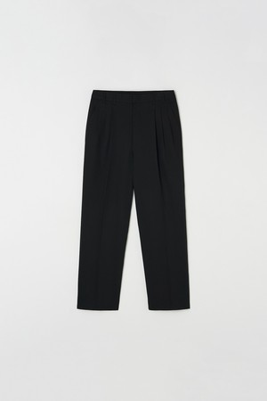 커브드 절개 쓰리턱 셋업 슬랙스 블랙