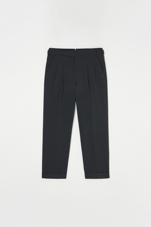 턴업 스트레이트 구르카 팬츠 차콜