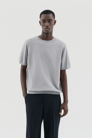 소프트 라운드 반팔니트 4컬러