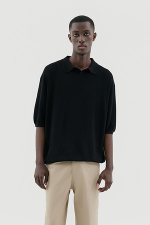 쿨 썸머 오픈카라 반팔니트 (5컬러)