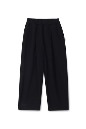 트래드클럽 베이직 원턱 스웨트 와이드 팬츠