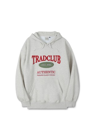 트래드클럽 글래스고 타임리스 부클 기모 오버 후드티