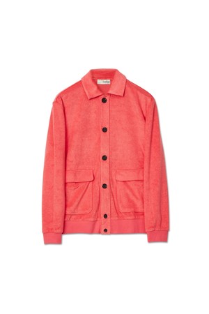 부클 포켓 가디건