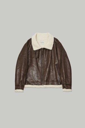 소프트 레더 크랙 무스탕