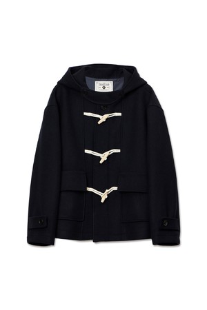 더플 후드 숏 코트