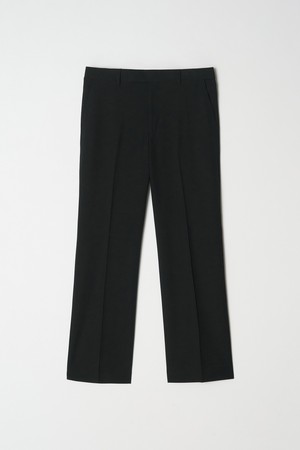 코어 베이직 오버 셋업수트 노턱 팬츠 (블랙)