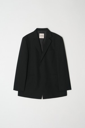 코어 히든버튼 오버 셋업수트 블레이저 (블랙)