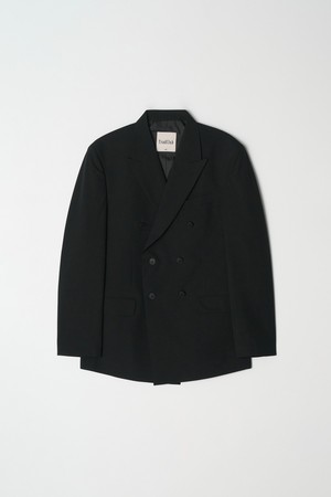 코어 더블 브레스티드 레귤러 셋업수트 블레이저 (블랙)