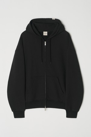 베이직 스웨트 오버 후드 집업