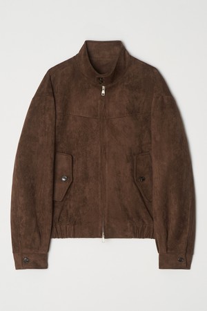 스웨이드 헤링턴 자켓