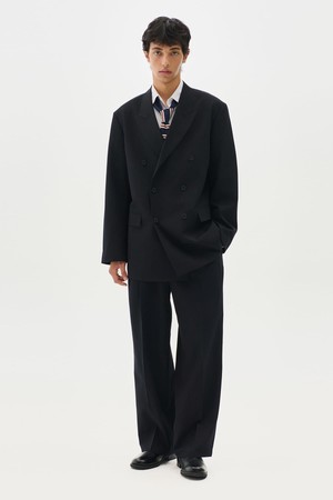 코어 더블 브레스티드 오버 셋업수트 (블랙)