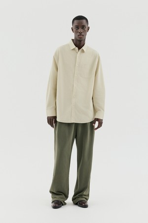 피그먼트 워싱 스웨트 와이드 팬츠