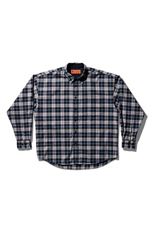빈티지 체크 셔츠 버전2 블랙 블루