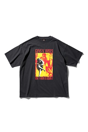 건즈 앤 로지즈 티셔츠 빈티지 블랙
