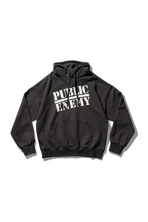퍼블릭 에너미 후디 빈티지 블랙
