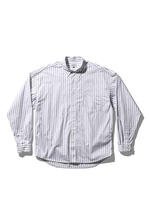 하이 카운트 브로드 클로스 스트라이프 셔츠 화이트