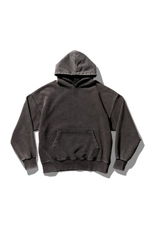 크레이지 워싱 후디 차콜 블랙