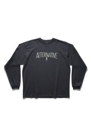 얼터너티브 롱 슬리브 티셔츠 빈티지 블랙