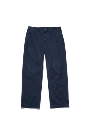 데미지 워싱 치노 팬츠 로얄 네이비