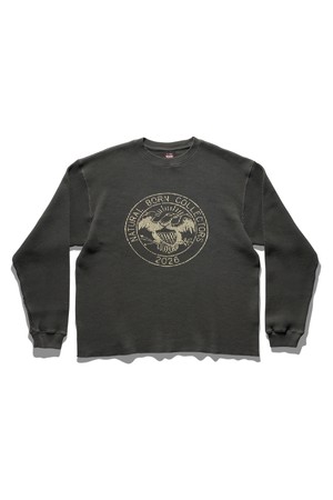 뮤지엄피스 컬렉터 와플 롱슬리브 차콜