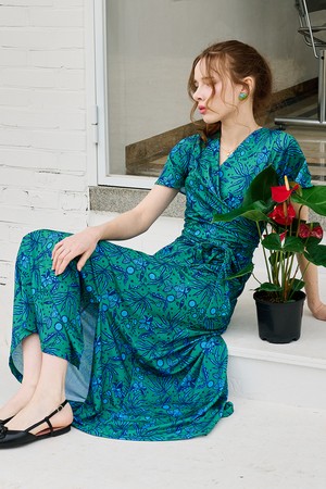 매쉬 쿨 랩 원피스 물속 그린_GREEN-a