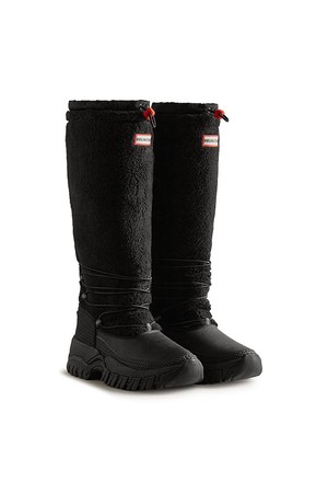 [WOMEN] 시어링 인슐레이티드 톨 스노우부츠 - 블랙 WFT2204HERBLK
