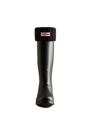 [UNISEX] 오리지날 6스티치 케이블 톨 부츠삭스 - 블랙 UAS3415RPYBLK